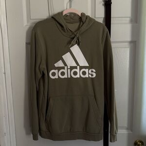 Adidas Men's Green Hoodie
